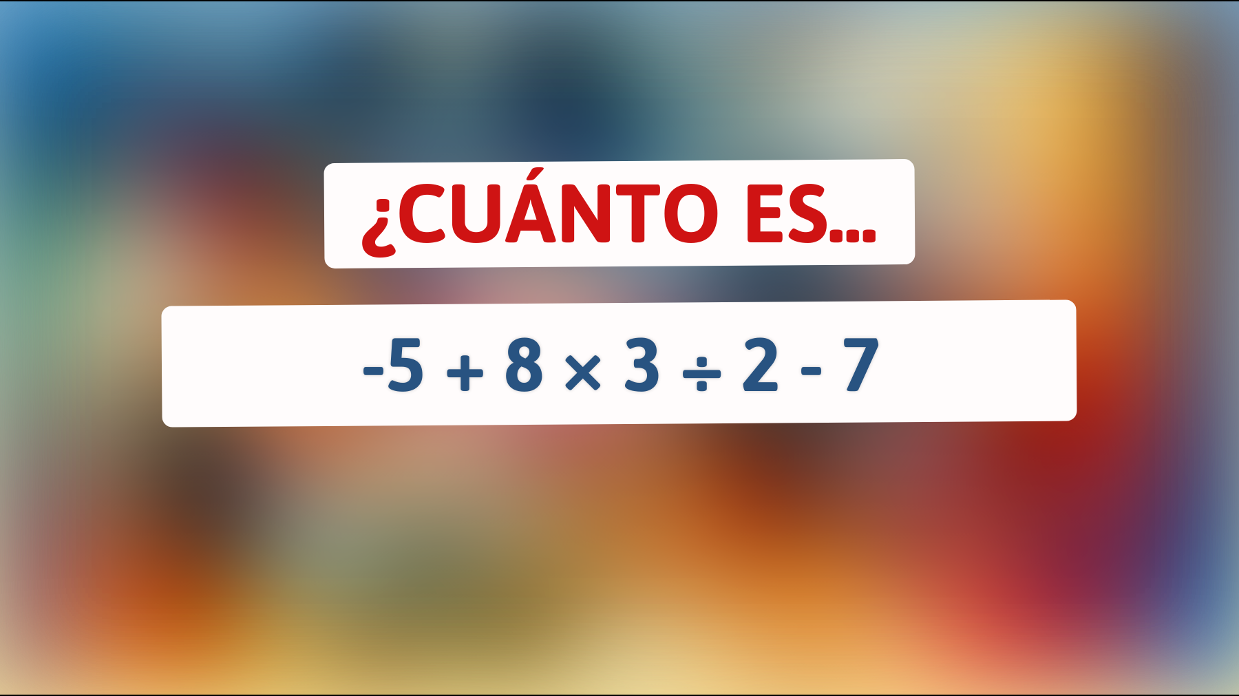 \"¿Eres un genio? Descubre si puedes resolver este desafío matemático que está volviendo locos a todos\""