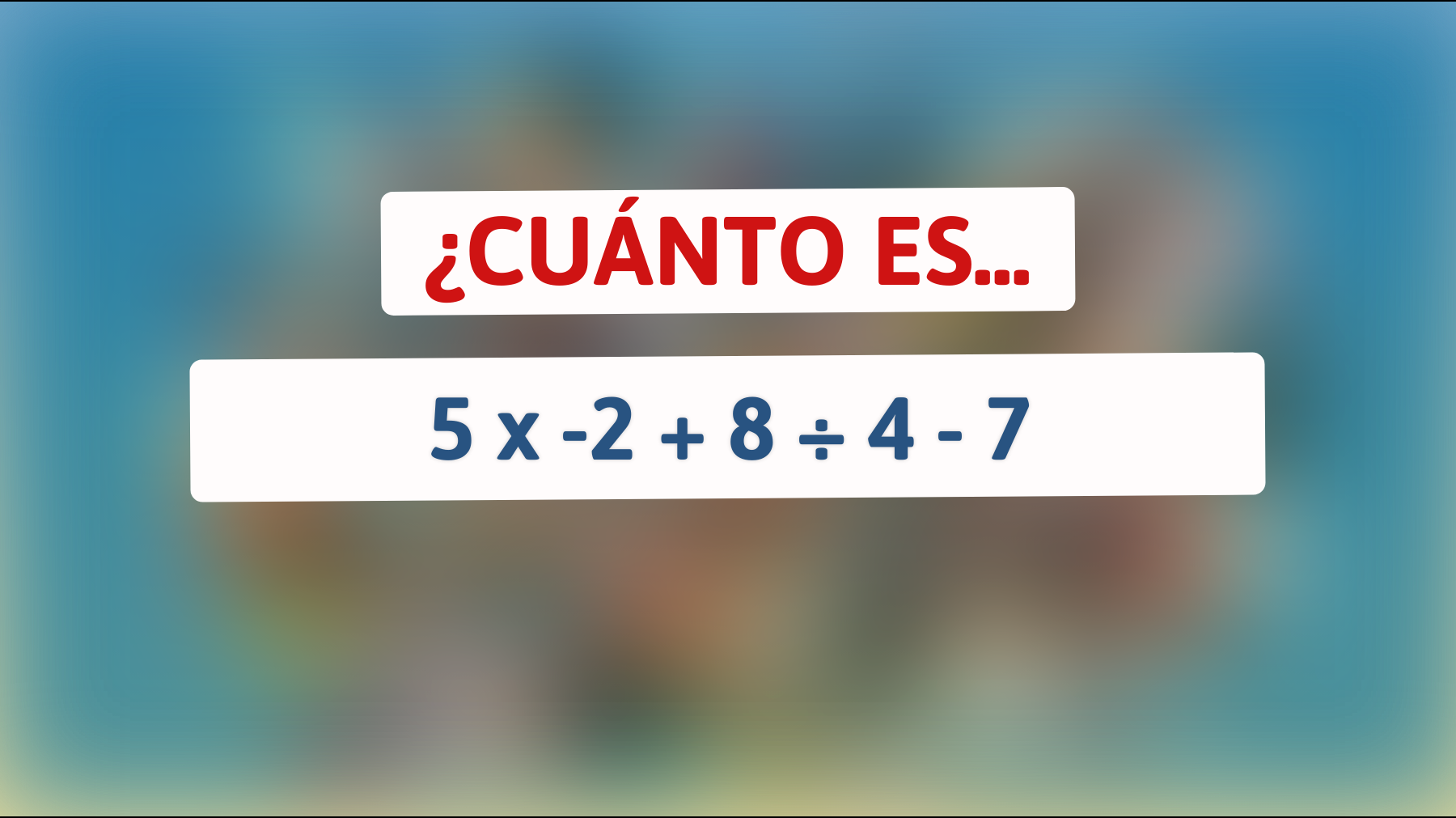 \"Descubre el Secreto Oculto detrás de este Sencillo Acertijo Matemático que Solo los Más Inteligentes Resuelven\""