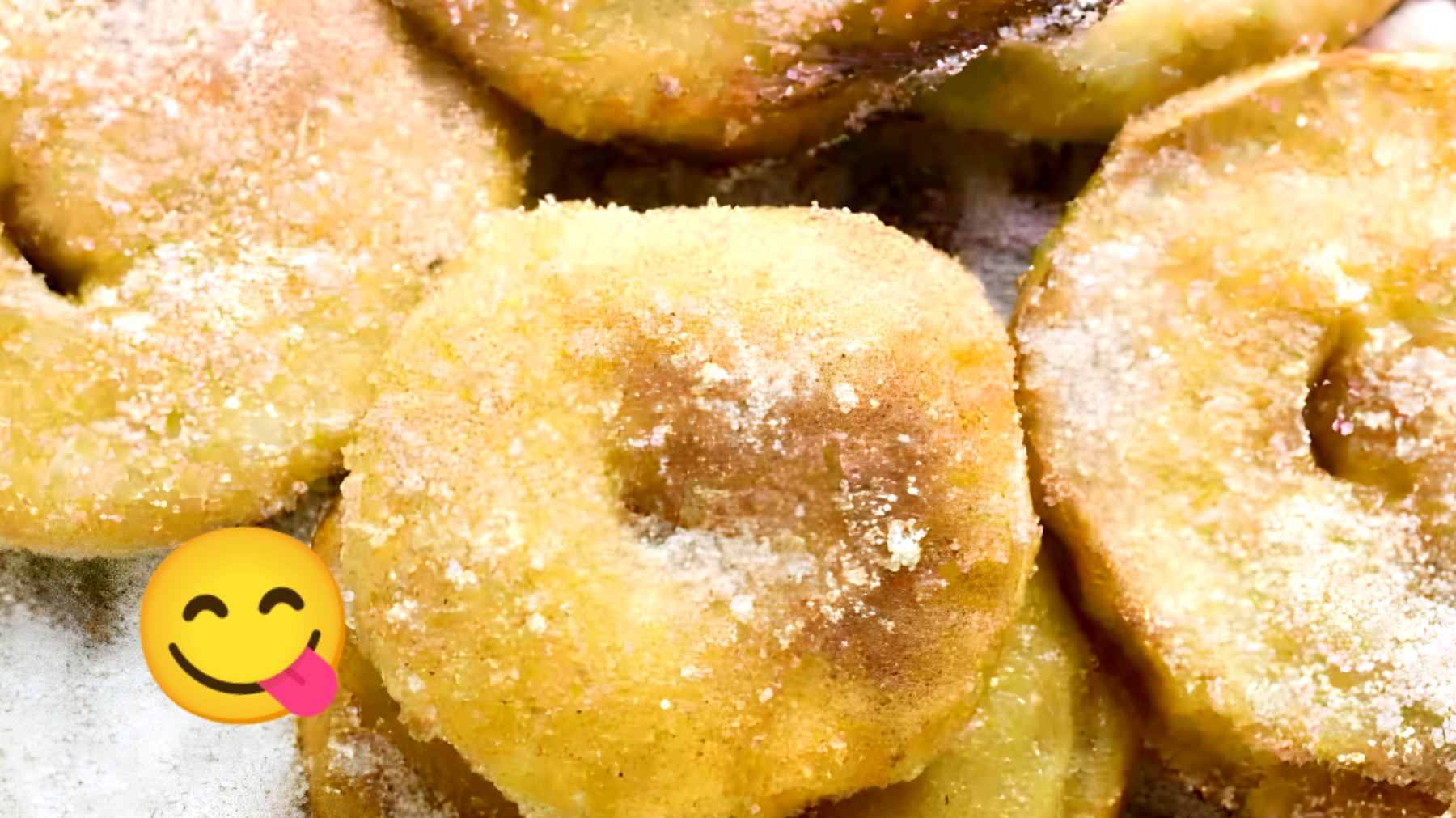 Deliciosos Donuts de manzana que se derriten en la boca"